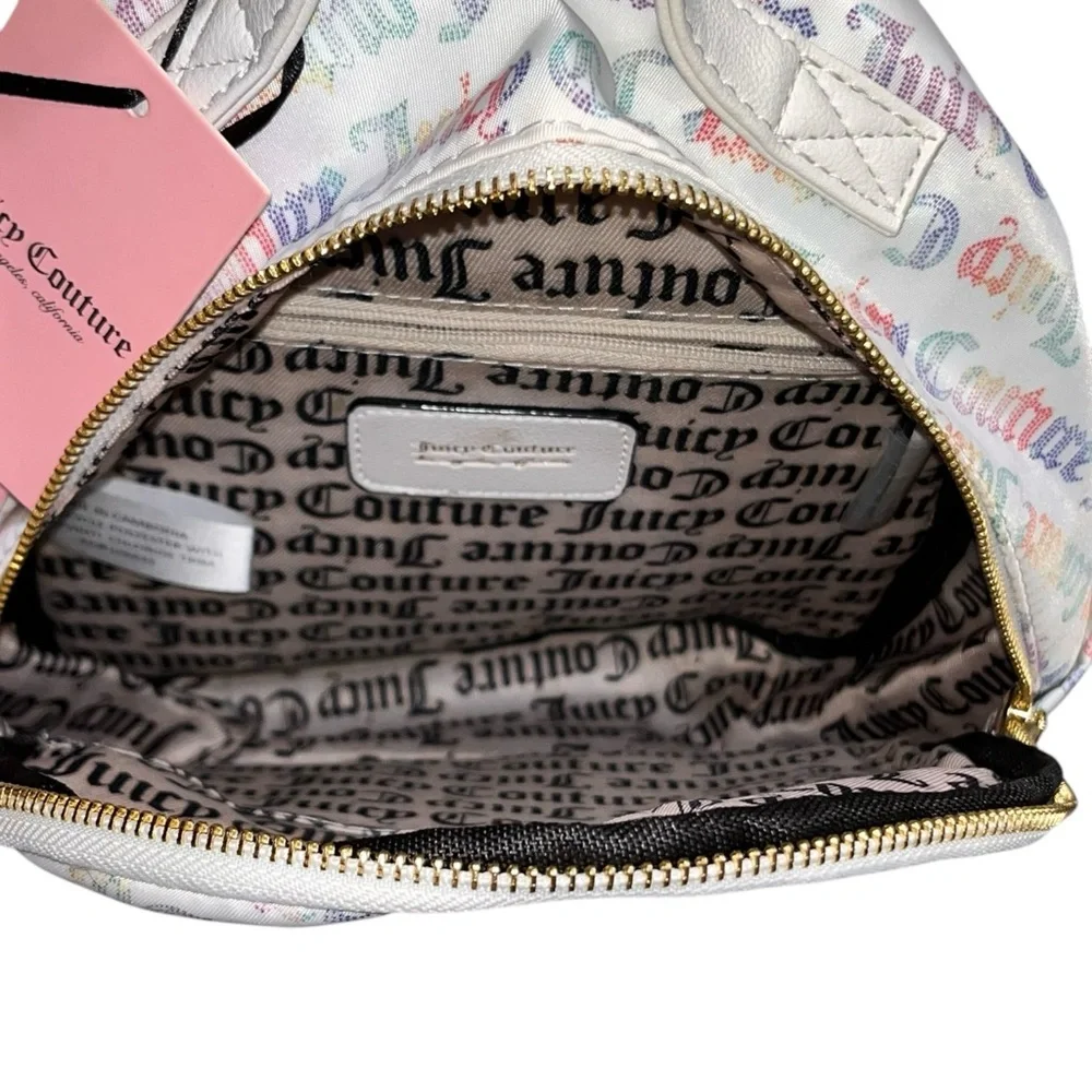 NEW Juicy Couture Rosie Multicolor Rainbow Mini Backpack Bag Purse